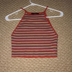 Striped crop top